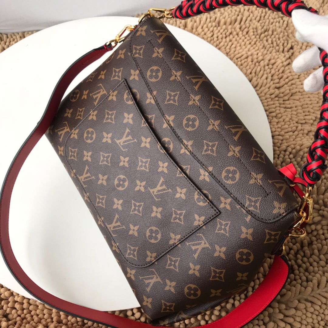 LV new medium handbag m43953 red 35.0 x 24.0 x 15.0 cm