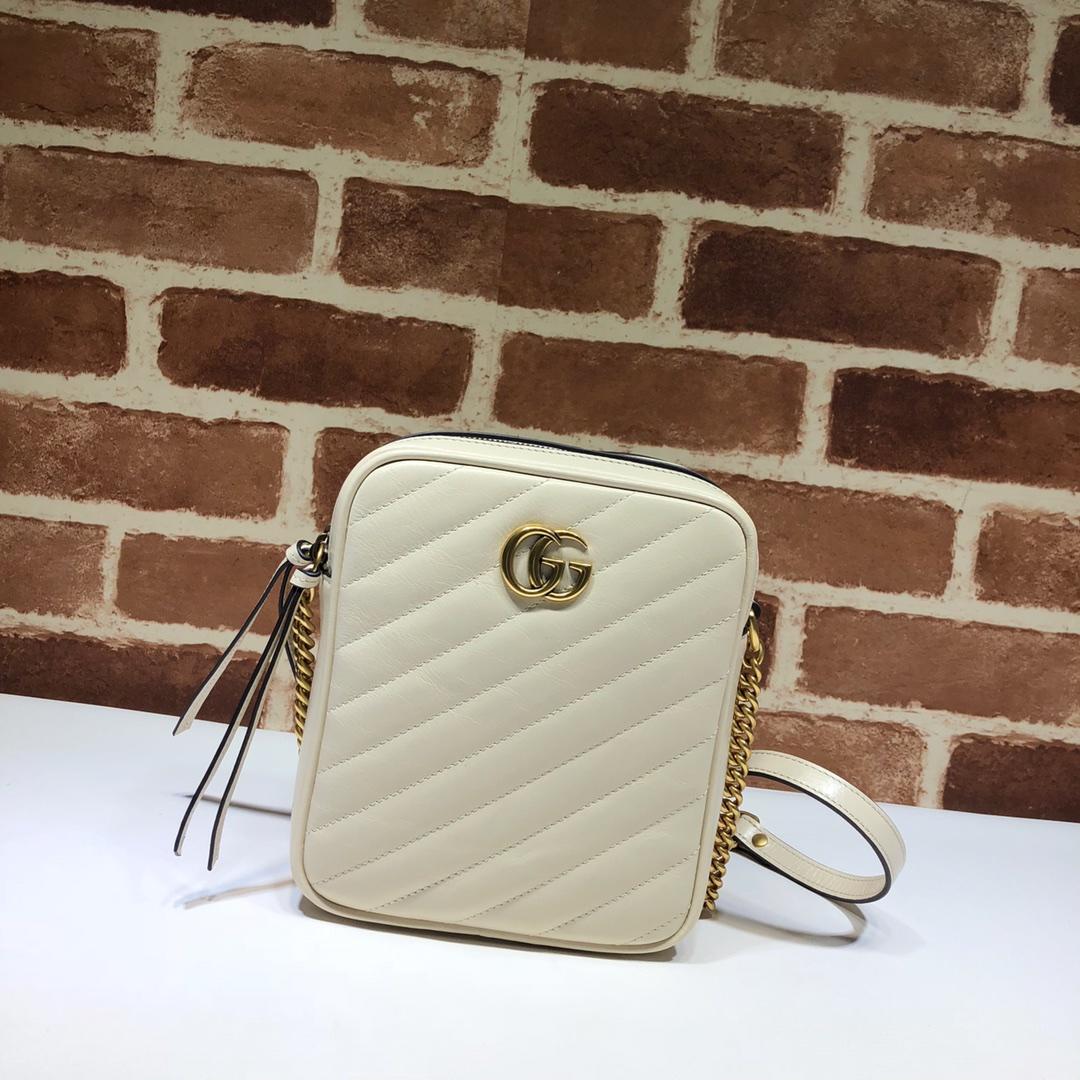 Gvc*1 shoulder bag chain bag white 16 x 18.5 x 7 cm