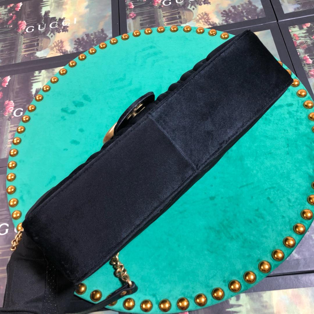 Gvc*1 velvet chain bag shoulder bag 443496 31 x 19 x 7 cm
