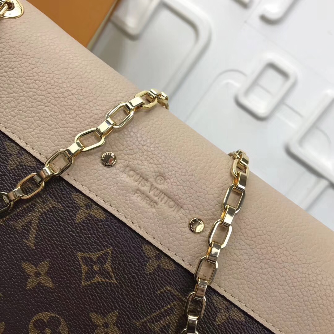 Lv monogram chain bag m41200 khaki 26 x 17 x 6 cm