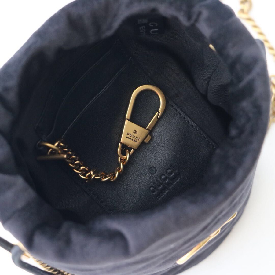 Gvc*1 black gg marmont gold vuckle leather 14cm