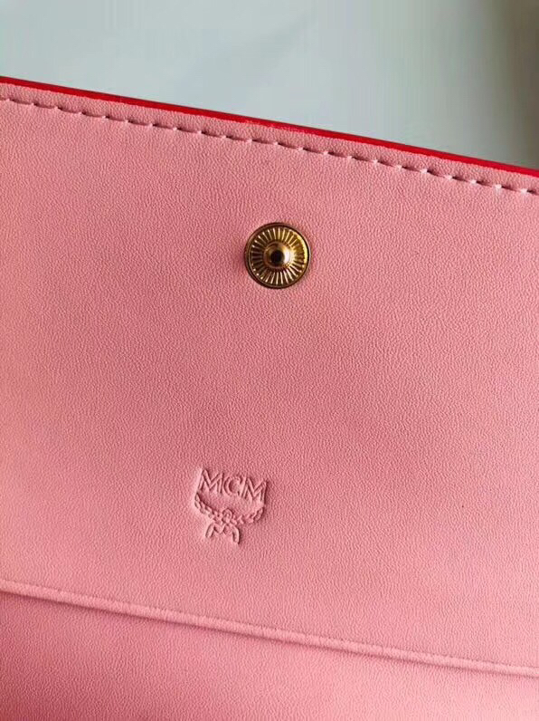 MCM wallet b8803 pink  14.5*9.3cm