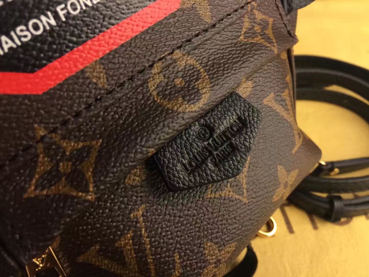 Lv palm springs backpack mini world tour monogram reverse canvas 15cm x 9cm x 22cm