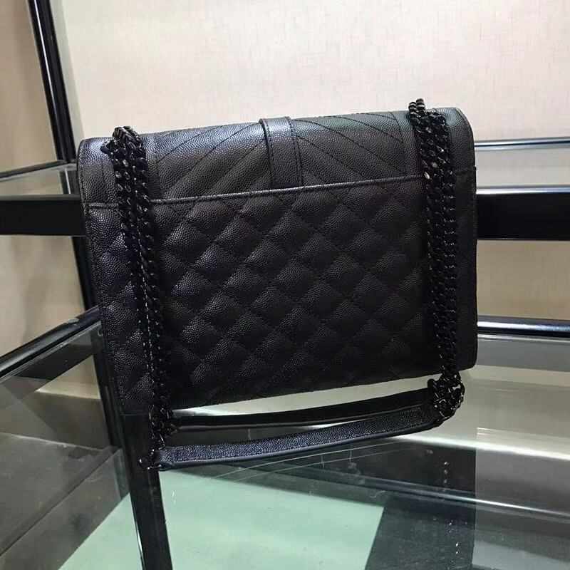 Y51 envelope medium bag all black 24x17.5x6cm