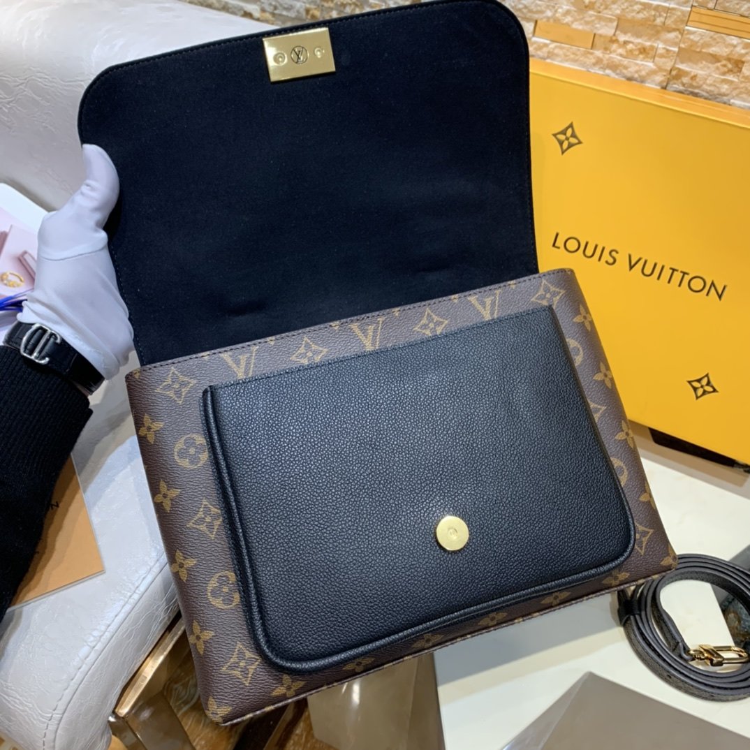 l0vis Vvtt0n message bag black m44259 29.0 x 21.0 x 13.5 cm