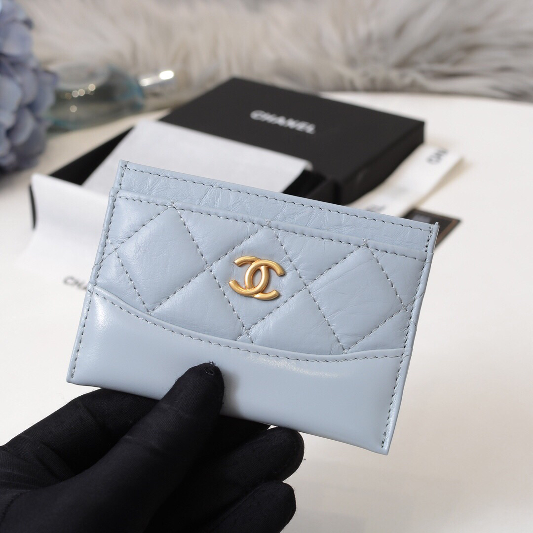 Ch**el card case blue