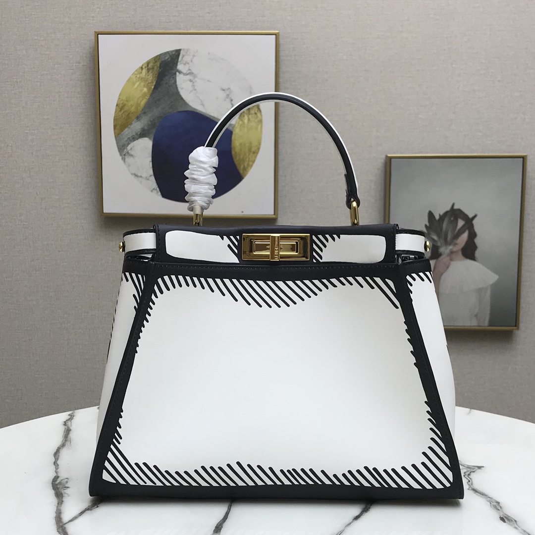 F**di iconic peekaboo medium handbag