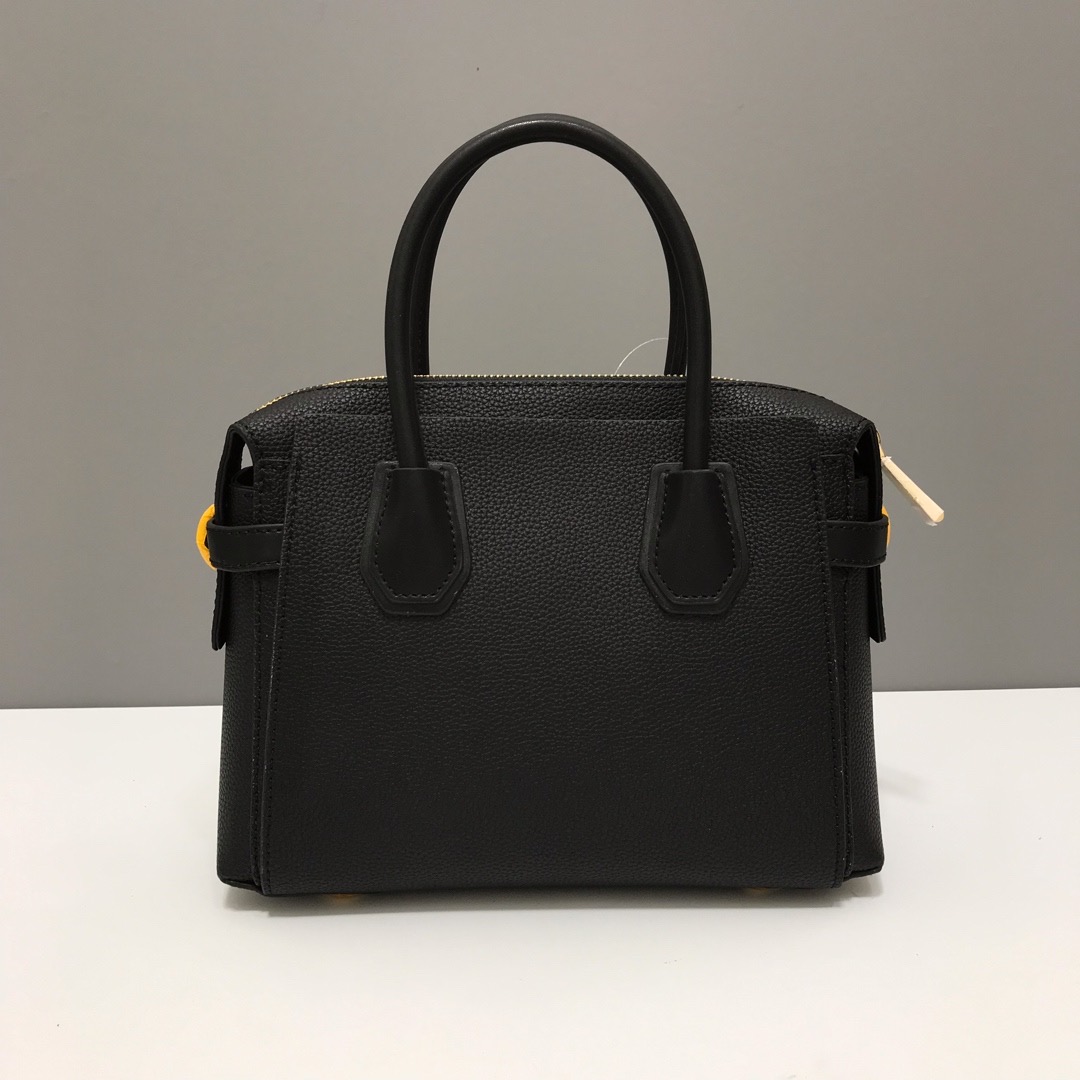 Mercer Medium Pebbled Leather Belted Satchel 27 x 20 x 11cm