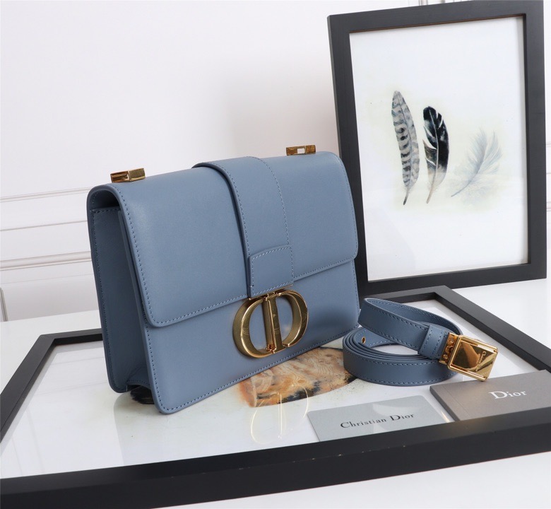D10r lady D10r montaigne smooth cowhide blue 24 x 17 x 8 cm
