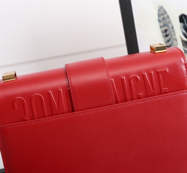 D10r lady D10r montaigne smooth cowhide red 24 x 17 x 8 cm