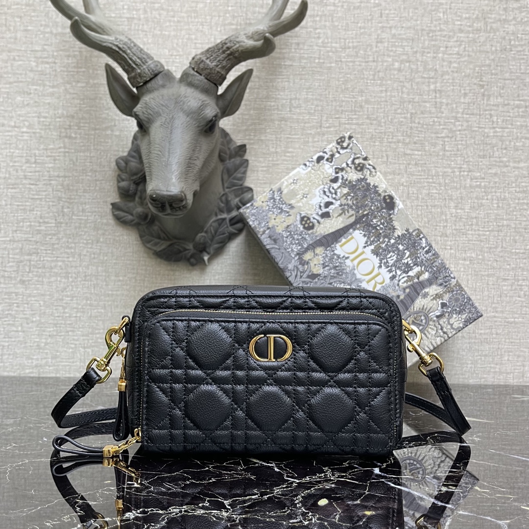 d10r caro double pouch black S*pple s5037uwhc 19 × 10.5  × 5 cm