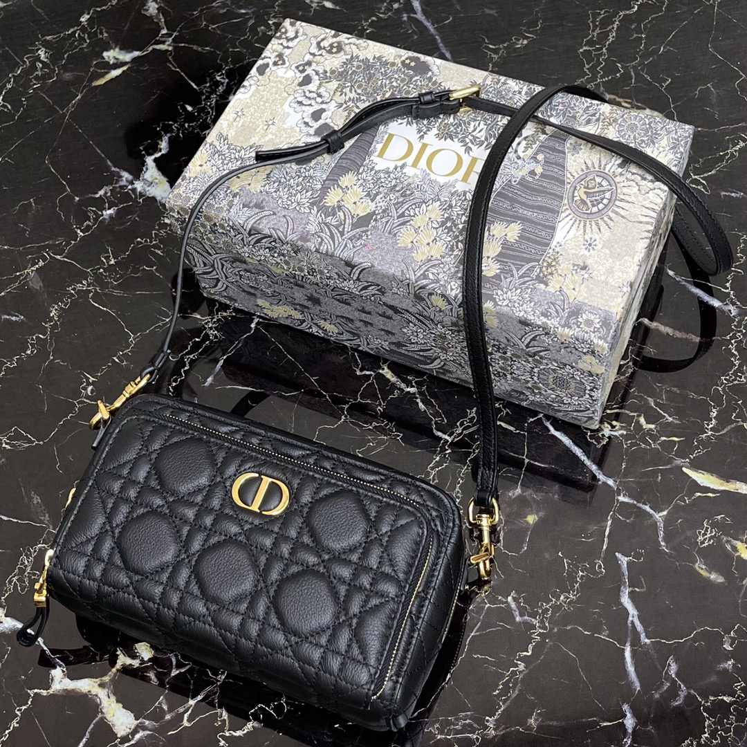 d10r caro double pouch black S*pple s5037uwhc 19 × 10.5  × 5 cm