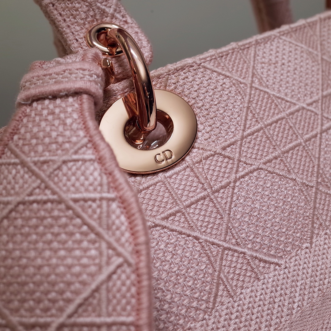 D10r medium lady d-lite bag bois de rose cannage m0565orey 24x20x11cm