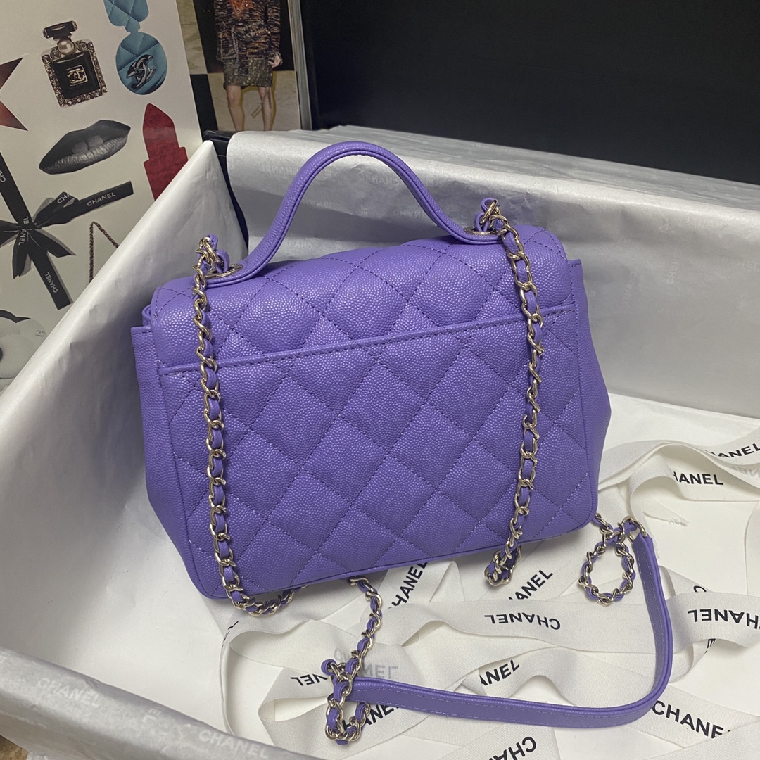 Ch**el mini flap bag with top handle a93749 19 x 7 x 14 cm