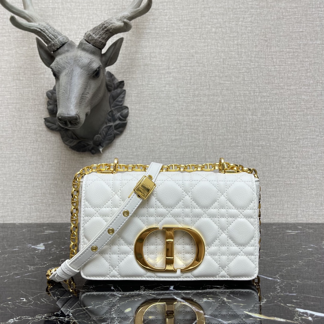 d10r small caro bag ivory S*pple cannage calfskin m9241uwhc 20 × 12 × 7 cm