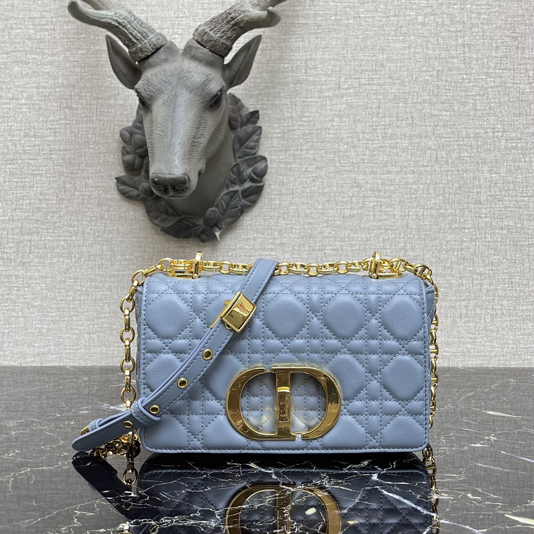 d10r small caro bag cloud blue S*pple cannage calfskin m9241uwhc 20 × 12 × 7 cm