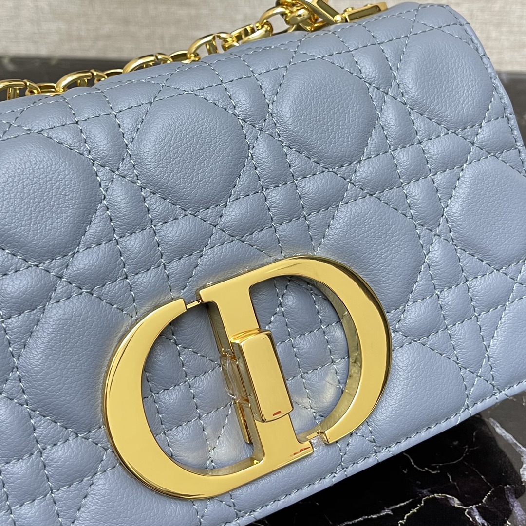 d10r small caro bag cloud blue S*pple cannage calfskin m9241uwhc 20 × 12 × 7 cm