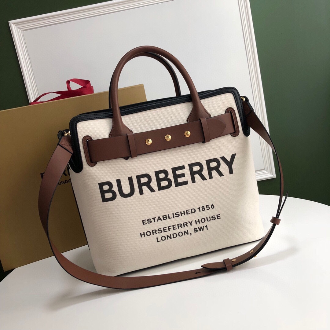 Bv*b*rry the belt medium tote bag in brown/black 40 x 20 x 39cm