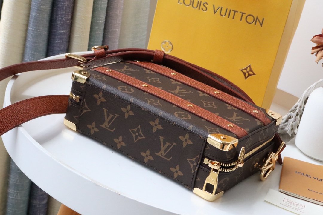 l0vis Vvtt0n lvxnba handle trunk bag brown m45785 21.5 x 15 x 7 cm
