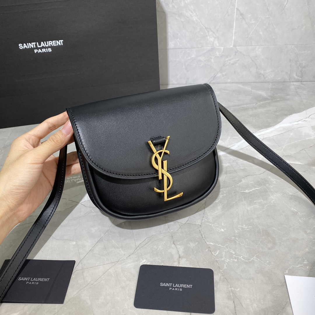 Y51 kaia small satchel in smooth vintage leather black 619740 18 x 15.5 x 5.5 cm