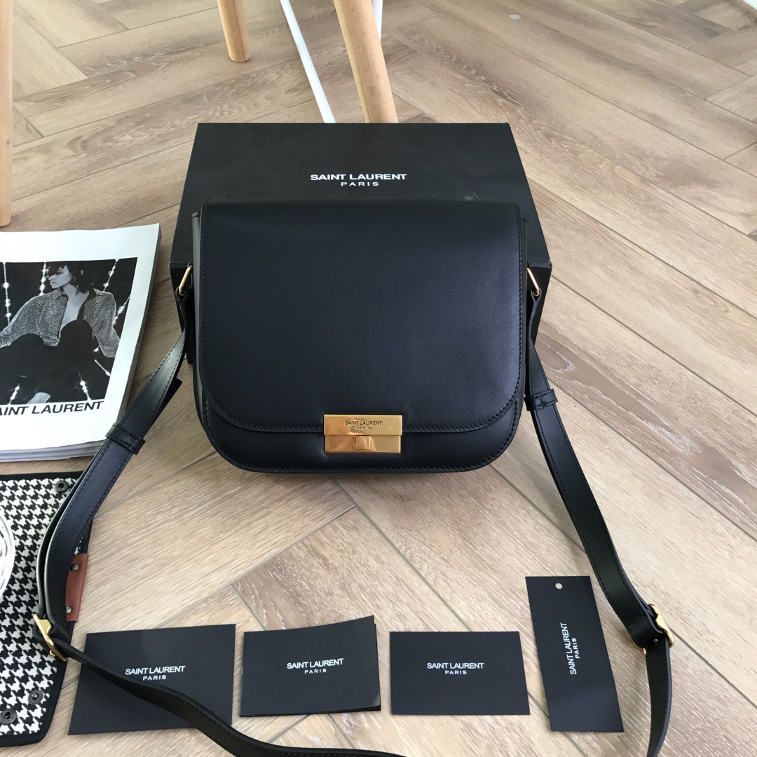 Y51 betty satchel in smooth leather black 25 x 21 x 8 cm