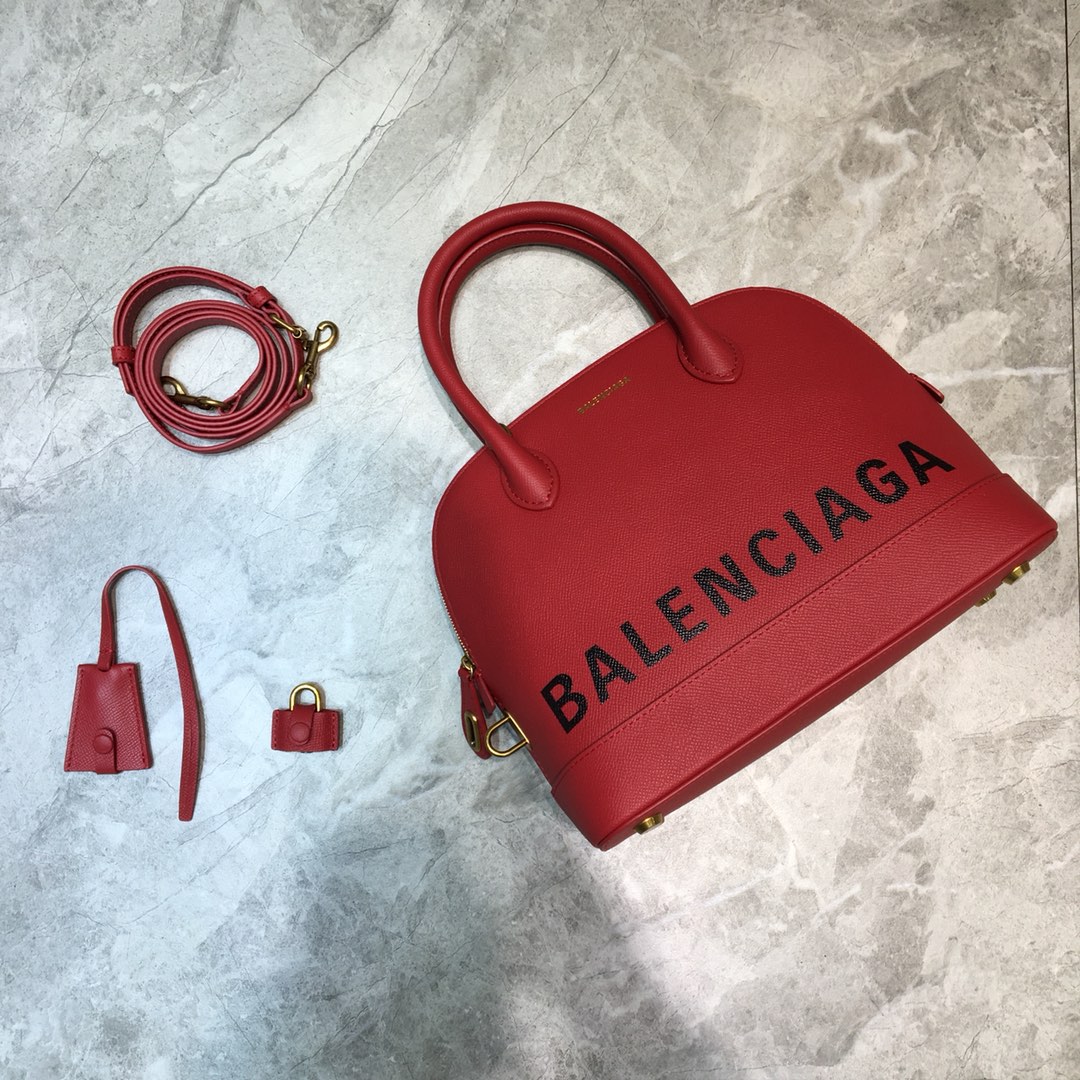 Ba1en*iaga women's ville small top handle bag in red 5506451iz1m 26 x 12 x 22 cm