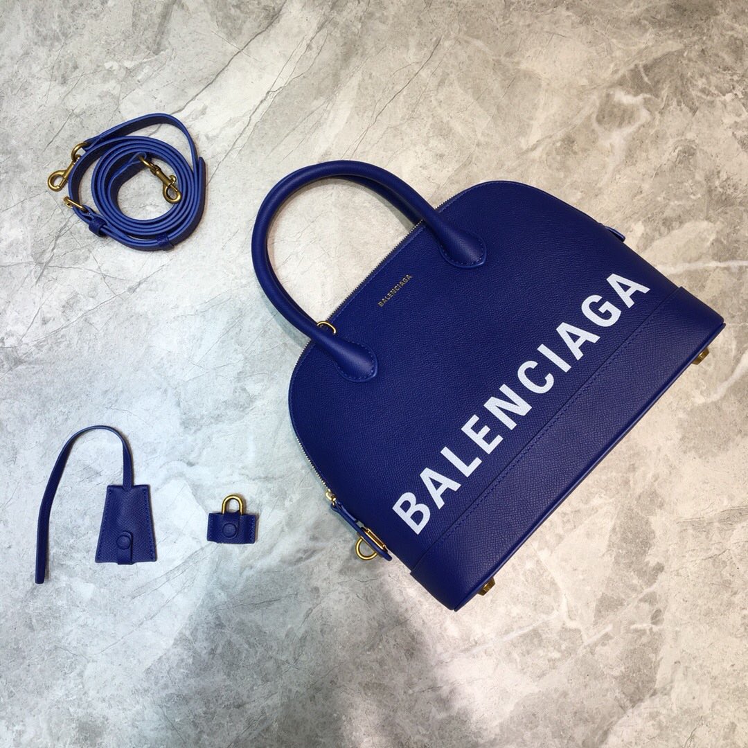 Ba1en*iaga women's ville small top handle bag in navy 5506451iz1m 26 x 12 x 22 cm