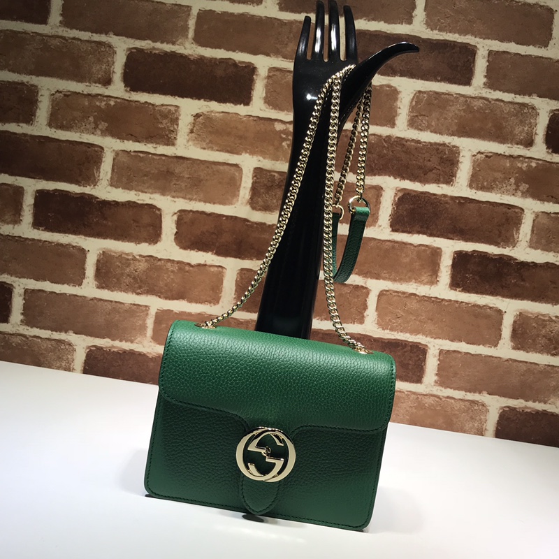 Gvc*1 marmont icon gg interlocking small green 510304 20 x 15 x 7.5 cm