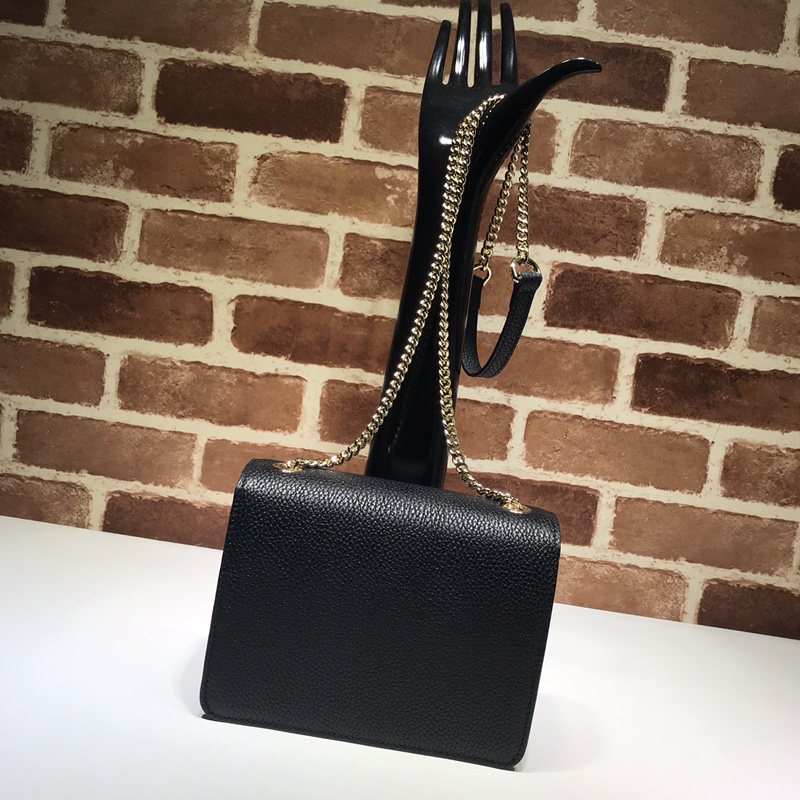 Gvc*1 marmont icon gg interlocking small black 510304 20 x 15 x 7.5 cm