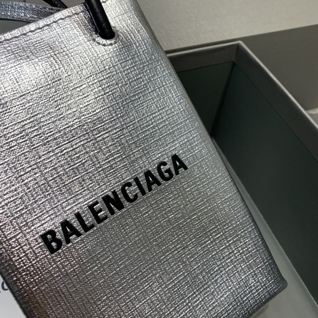Ba1en*iaga shopping phone holder in silver 5938260 12 x 4.5 x 18 cm