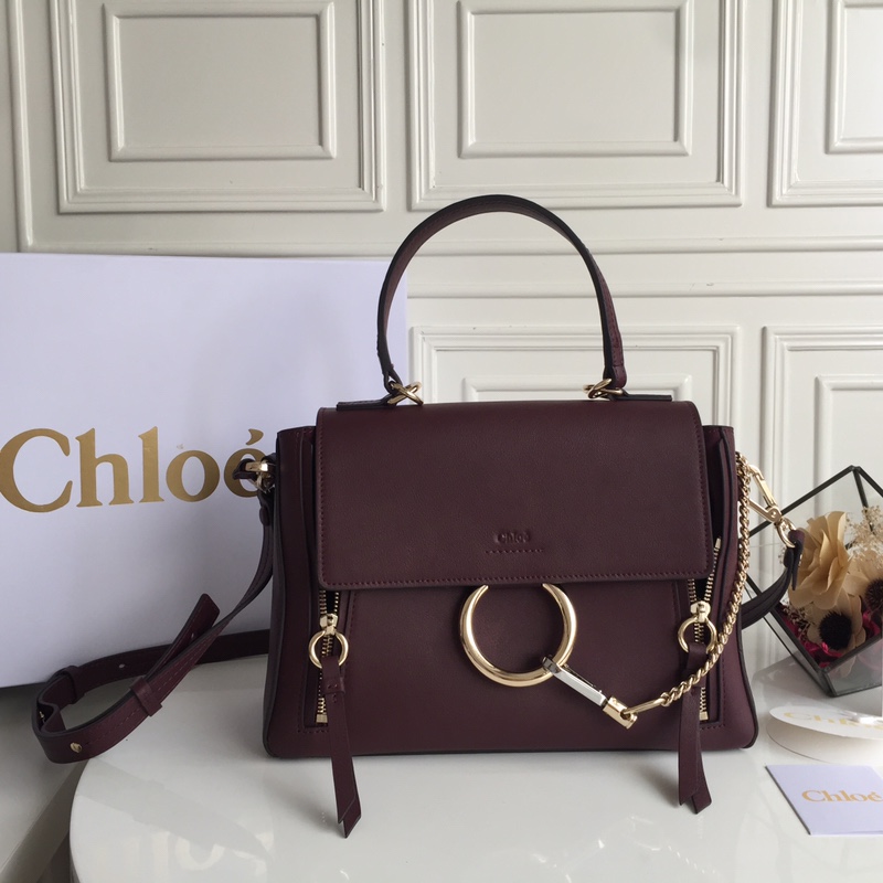 Ch10É medium faye day bag carbon brown chc17ws321hgj27v 32.5 x 25 x 13 cm
