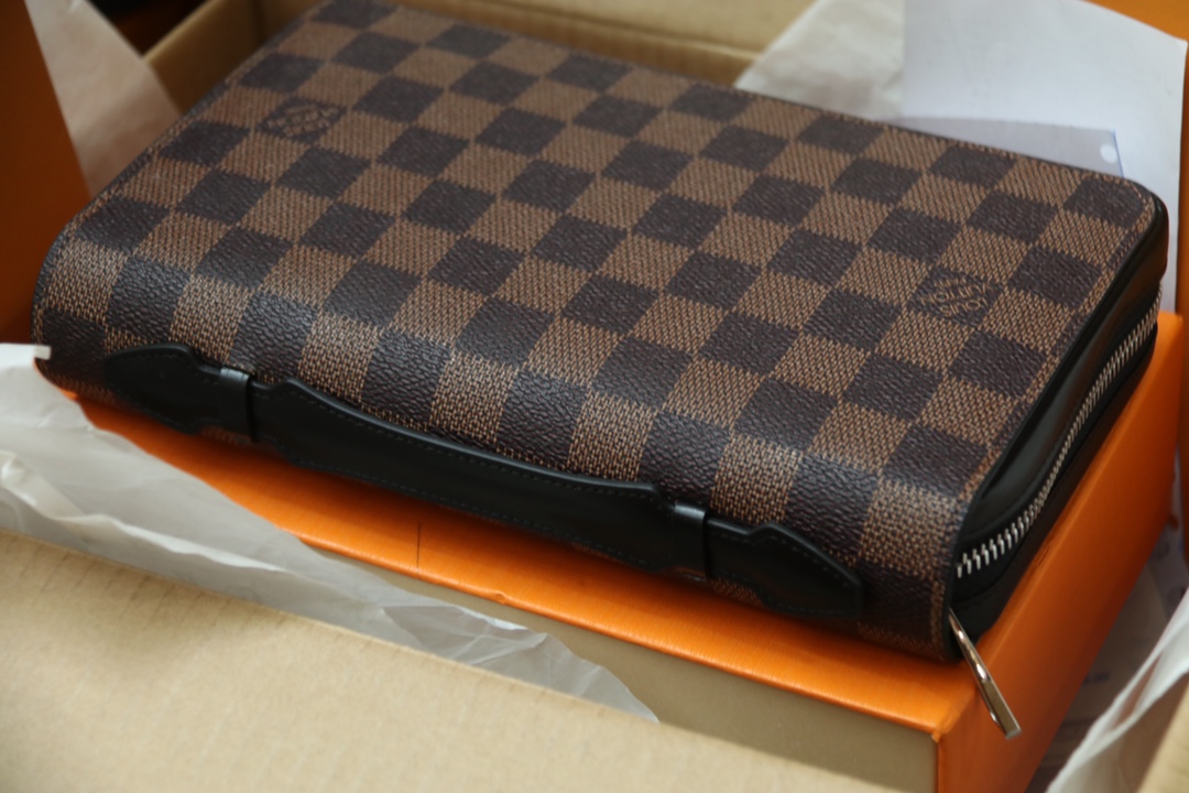 l0vis Vvtt0n zippy xl wallet damier graphite canvas brown n41503 23 x 15 x 4 cm