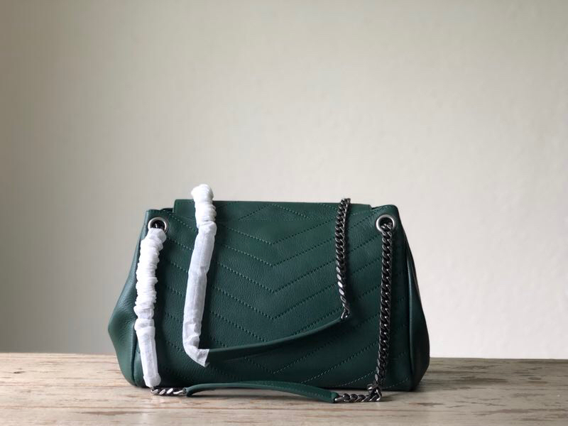 Y51 nolita medium bag in vintage leather green 58929903 31 x 21 x 16.5 cm