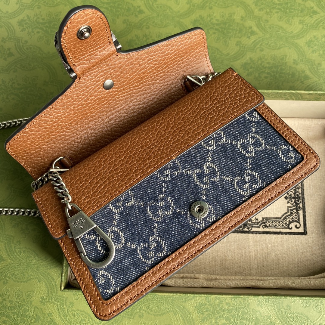 gvc*1 dionysus S*per mini bag blue and ivory 476432 16.5 x 10 x 4.5 cm
