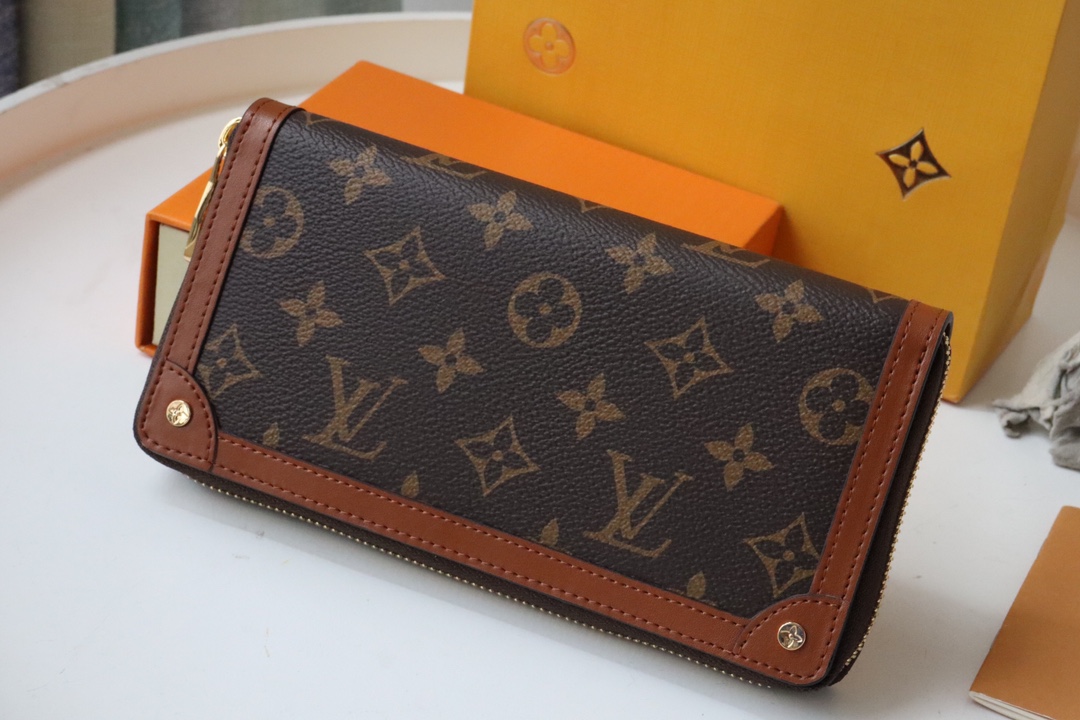 l0vis Vvtt0n zippy wallet trunk brown m80558 19,5 x 10 x 2 cm
