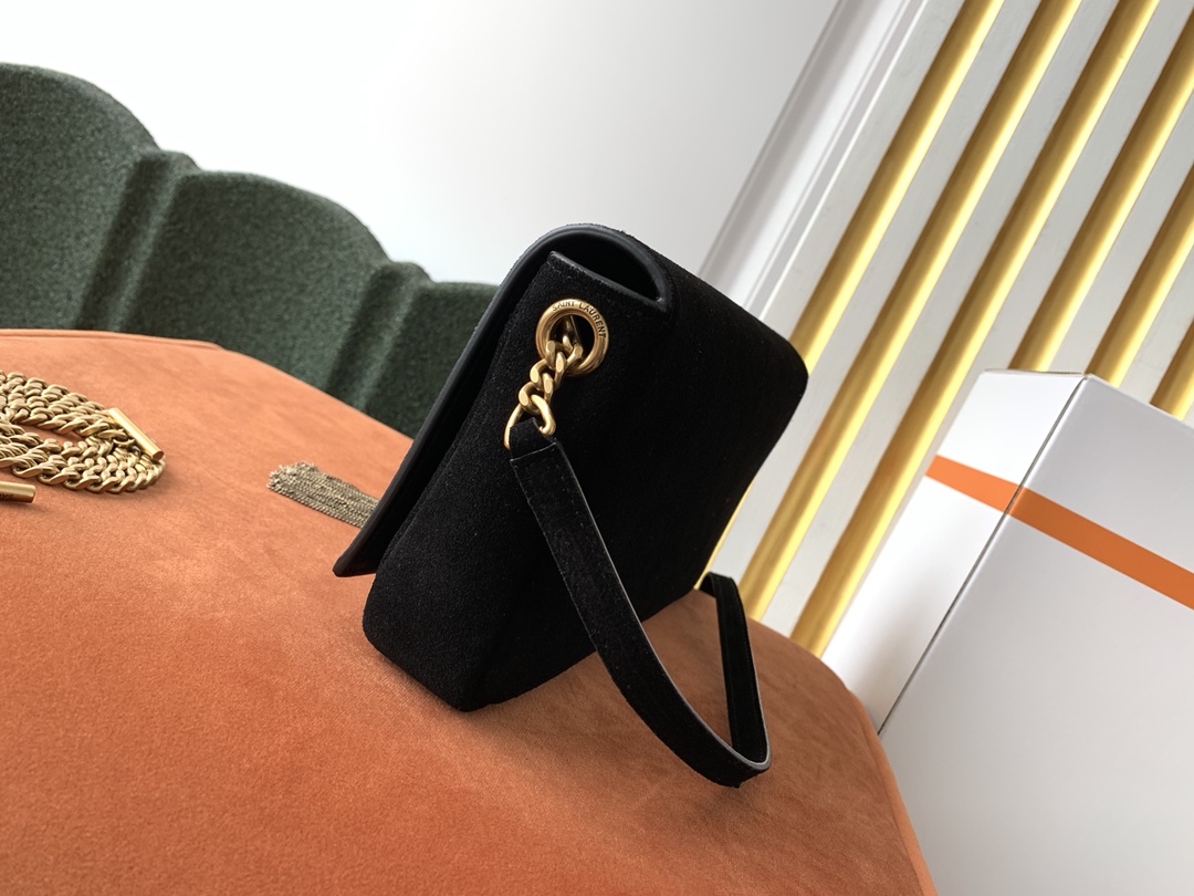 Y51 kate 99 with tassel in suede black 6042760 26 x 13.5 x 4.5 cm