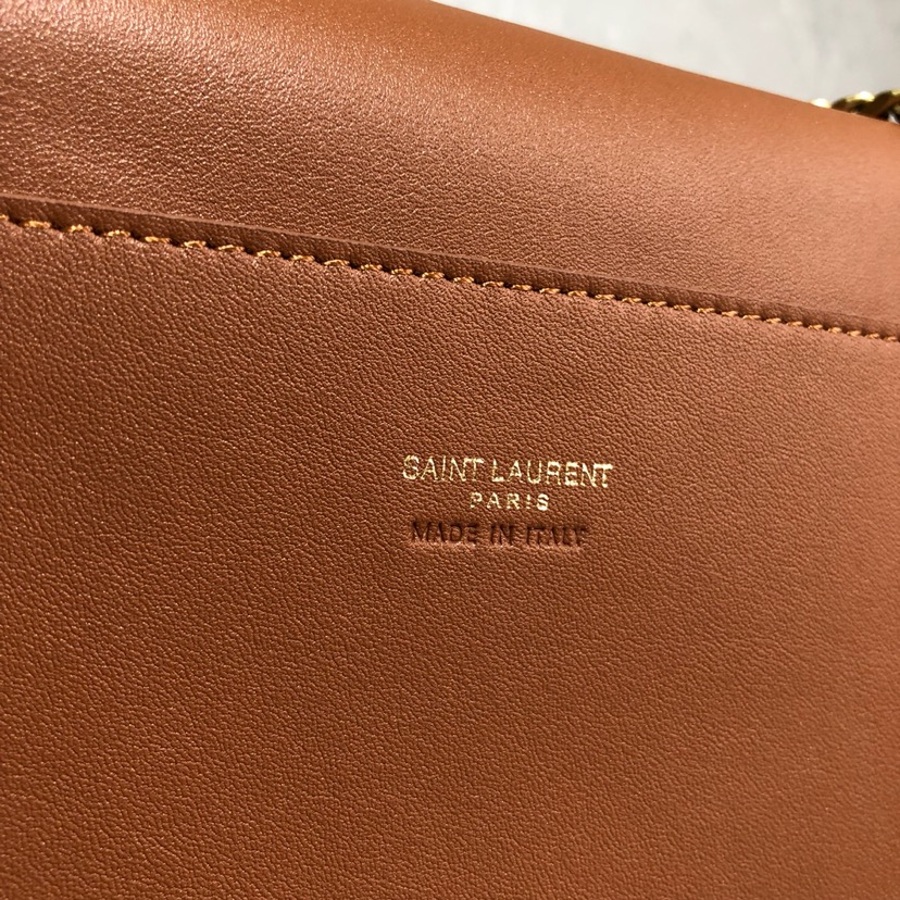 Y51 kate reversible medium in suede and smooth leather bag brown 553804 28.5 x 20 x 6 cm