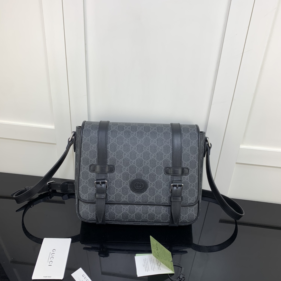 Gvc*1 gg messenger bag black 658542 28 x 24 x 8.5 cm