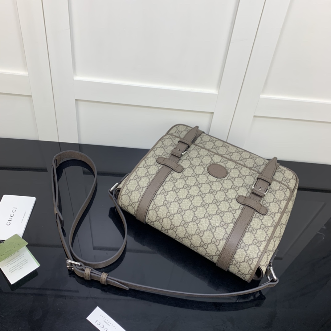 Gvc*1 gg messenger bag brown 658542 28 x 24 x 8.5 cm