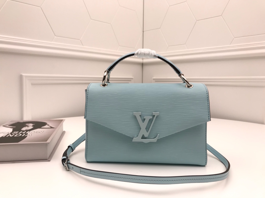 l0vis Vvtt0n pochette grenelle summer blue m55977 23.5 x 16.0 x 8.0 cm