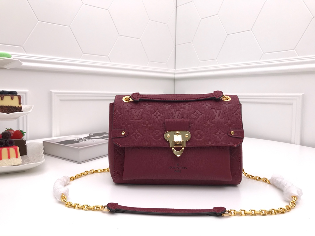 l0vis Vvtt0n vavin pm monogram empreinte leather scarlet m44151 26 x 20 x 8 cm