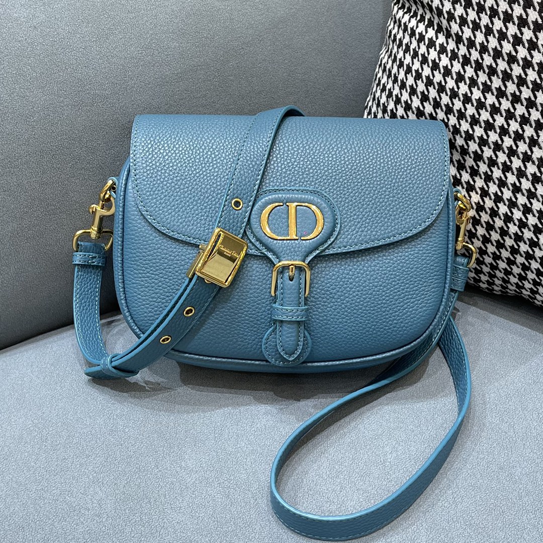 D10r medium bobby bag blue box calfskin m9319umol 22 x 7 x 18 cm