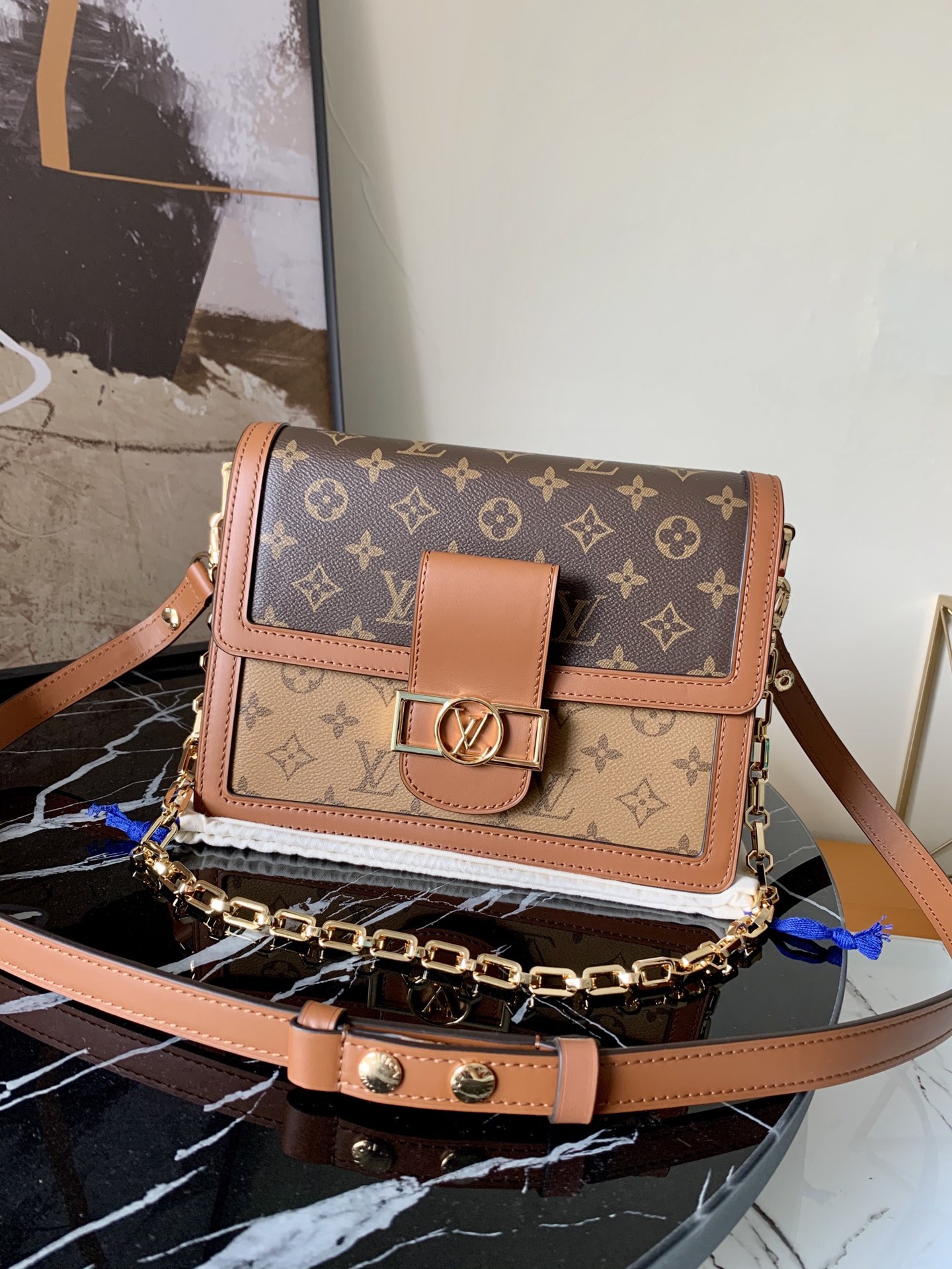 l0vis Vvtt0n dauphine mm monogram canvas m44391 24.5 x 19 x 6 cm