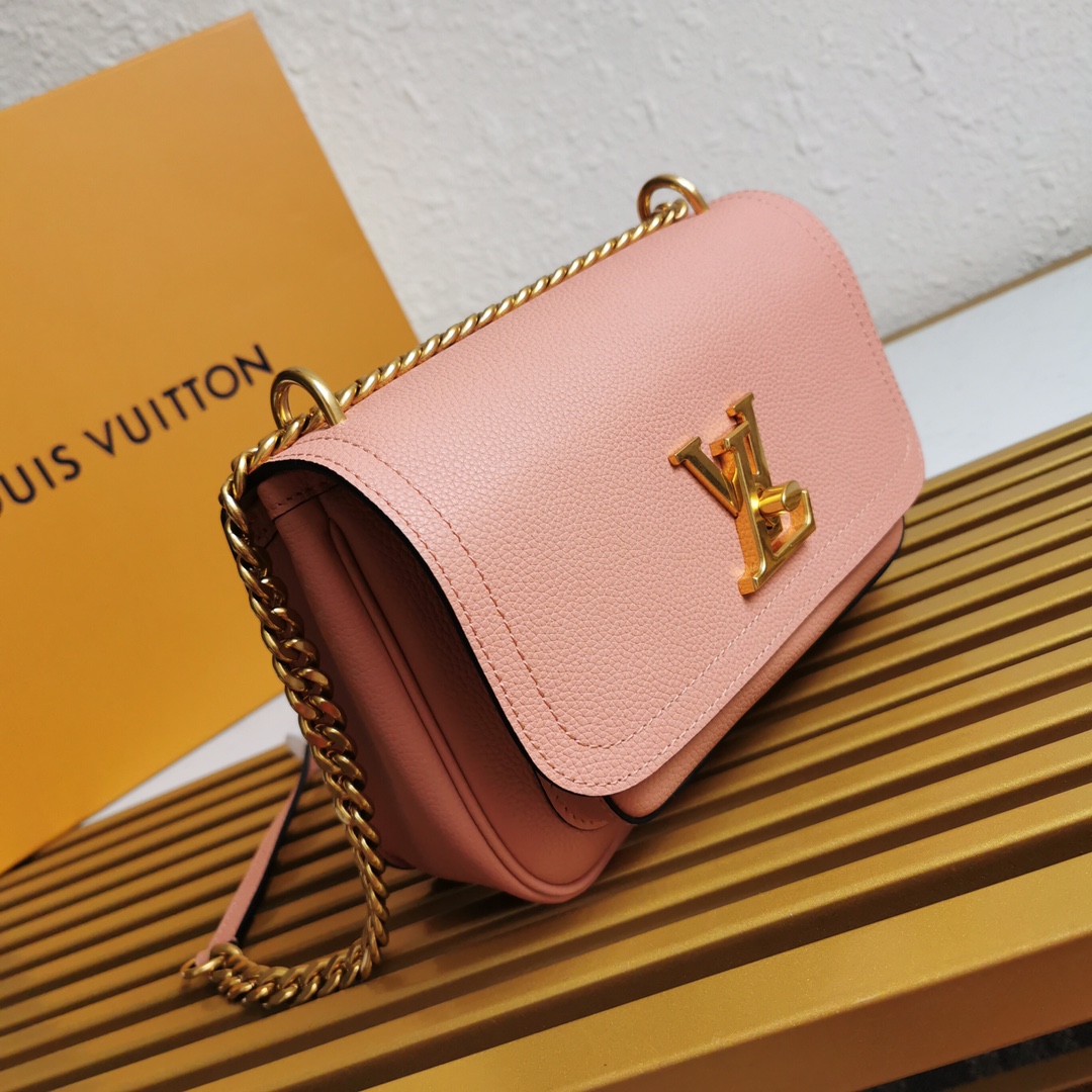l0vis Vvtt0n lockme chain bag rose des sables m57071 23 x 17 x 11 cm