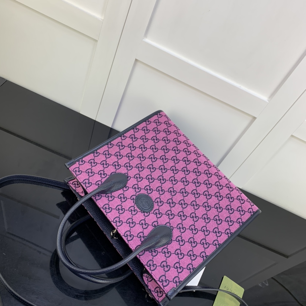 Gvc*1 gg small tote bag fuchisa svp*me canvas 659983 31 x 26.5 x 14 cm