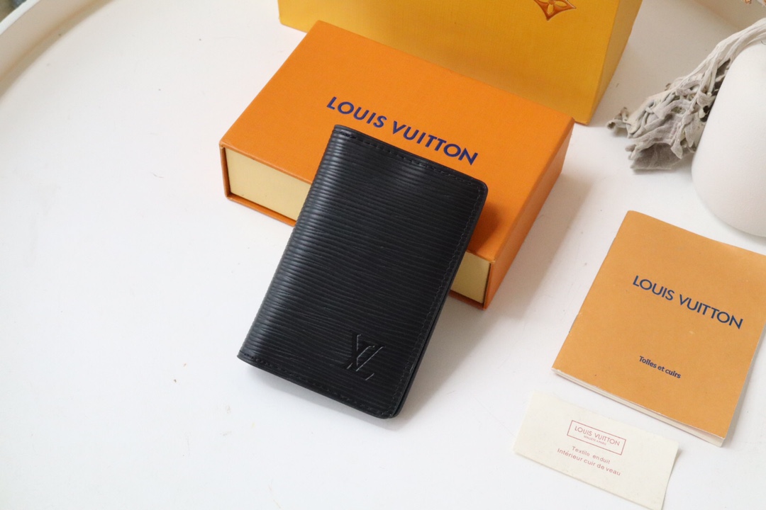 l0vis Vvtt0n pocket organizer epi leather black m80768 8 x 11 x 1 cm