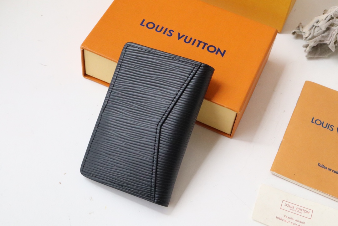 l0vis Vvtt0n pocket organizer epi leather black m80768 8 x 11 x 1 cm