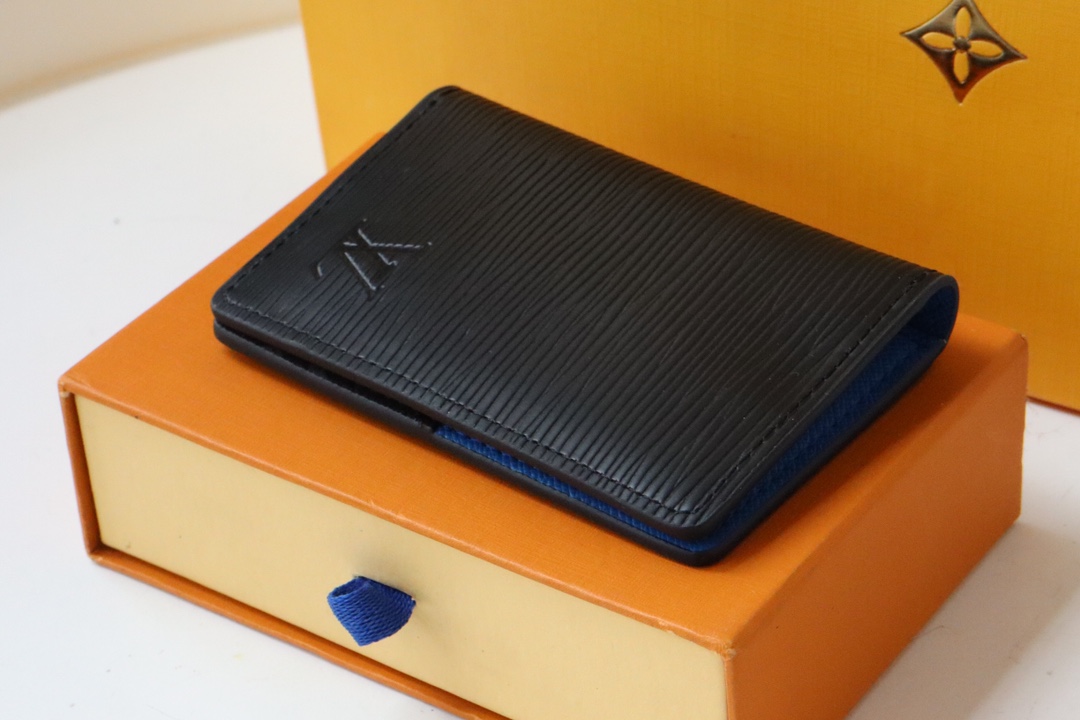 l0vis Vvtt0n pocket organizer epi leather black m80768 8 x 11 x 1 cm