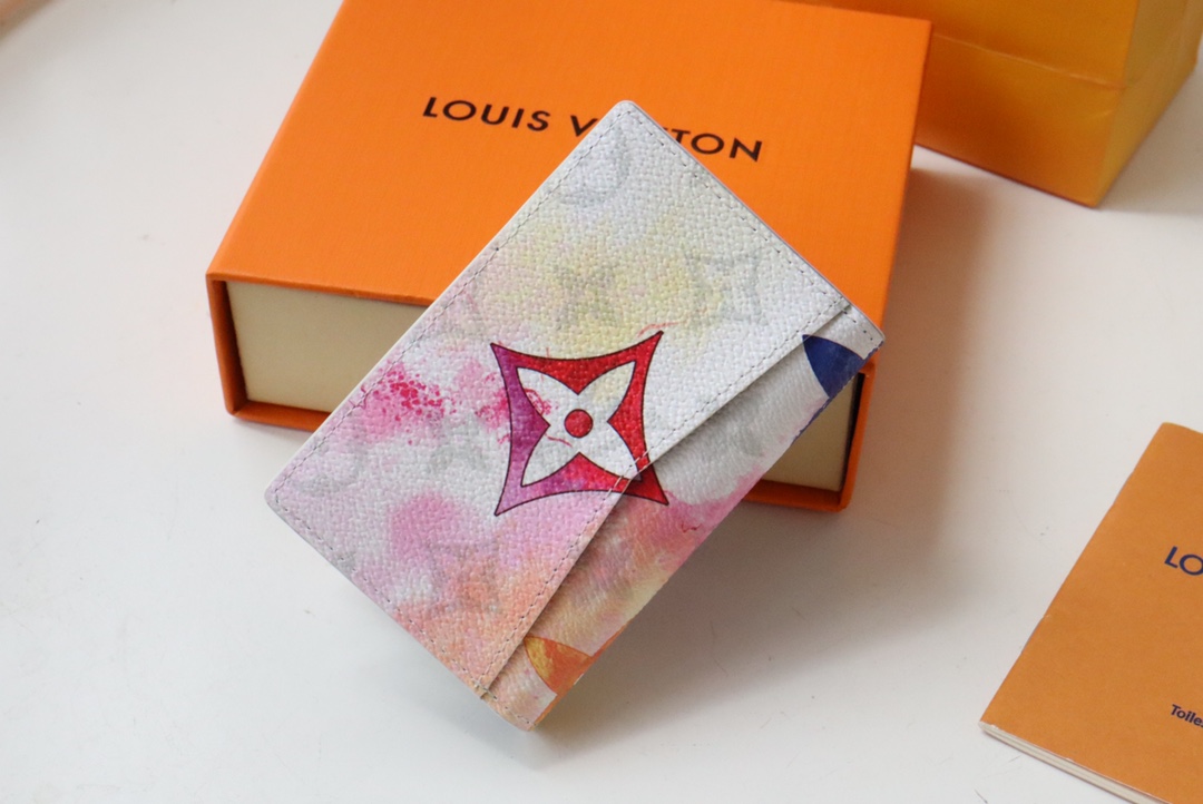 l0vis Vvtt0n pocket organizer monogram pattern multicolor m80456 8 x 11 x 1 cm