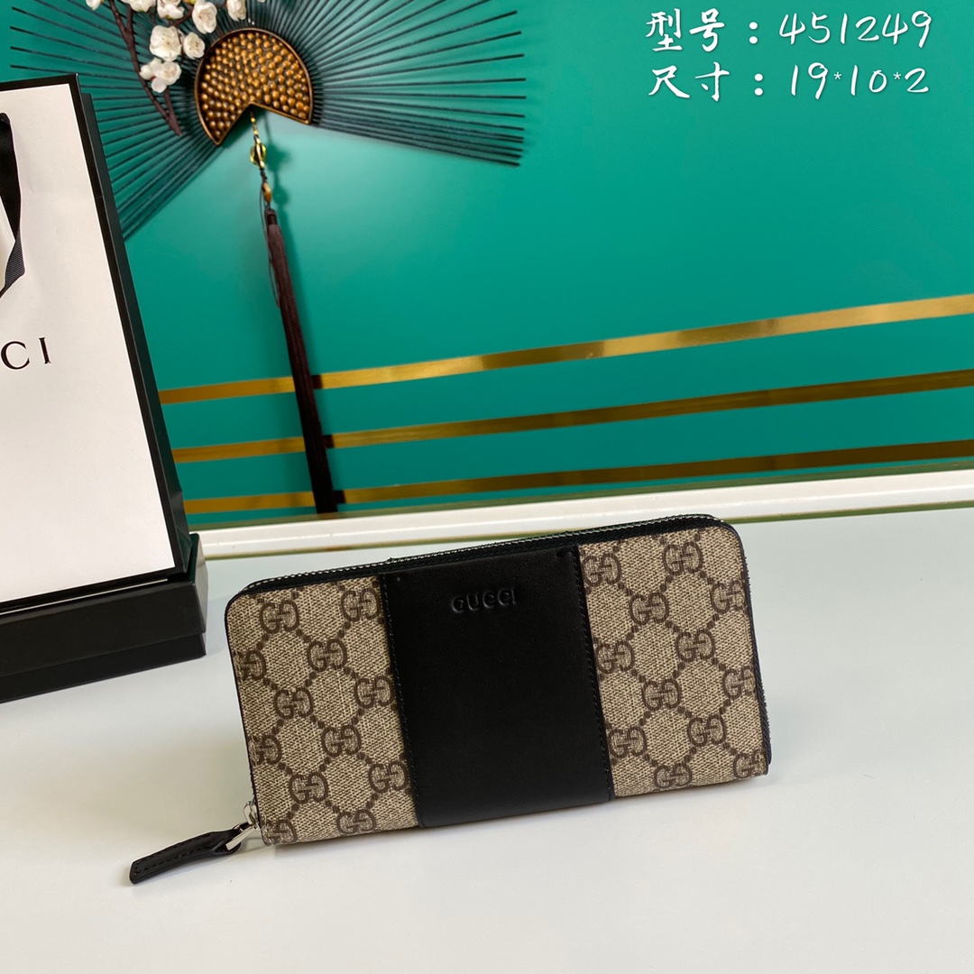 Gvc*1 gg svp*me zip around wallet svp*me canvas beige 451249 19 x 10 x 2 cm